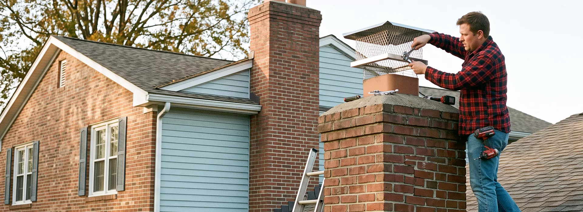Chimney Spark Arrestor Installation in Bellflower
