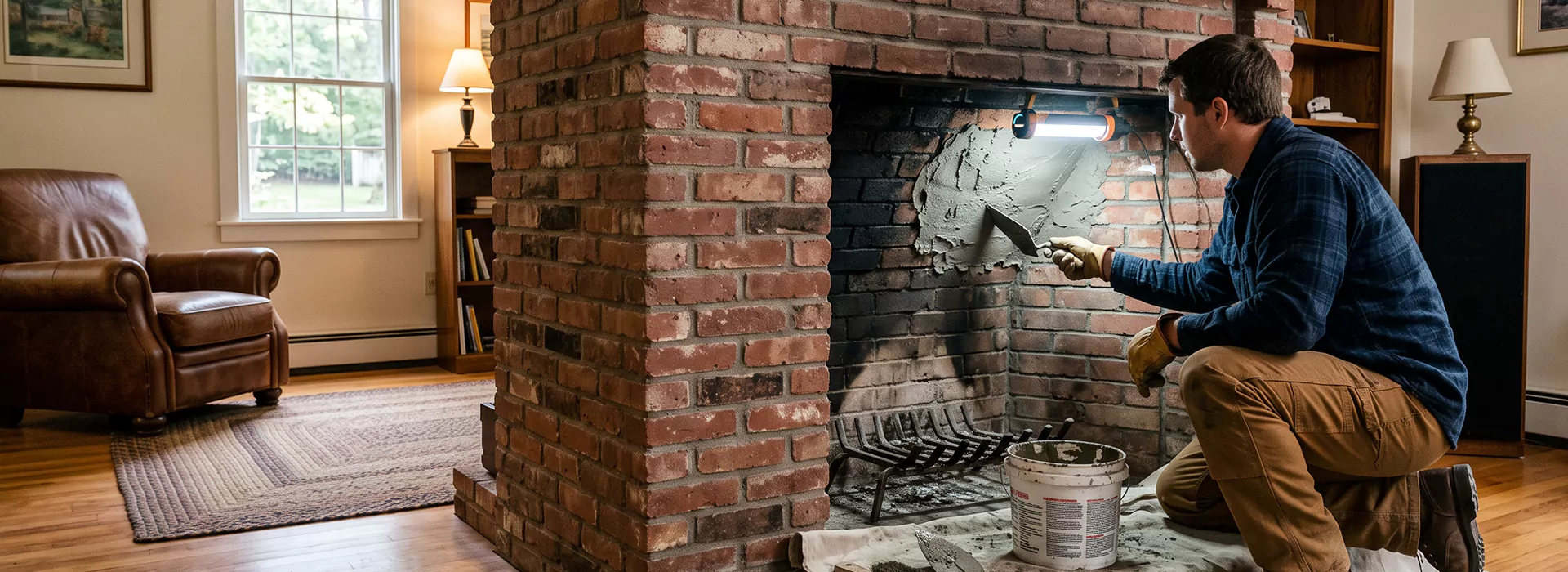 Fireplace Smoke Chamber Repair in Bellflower