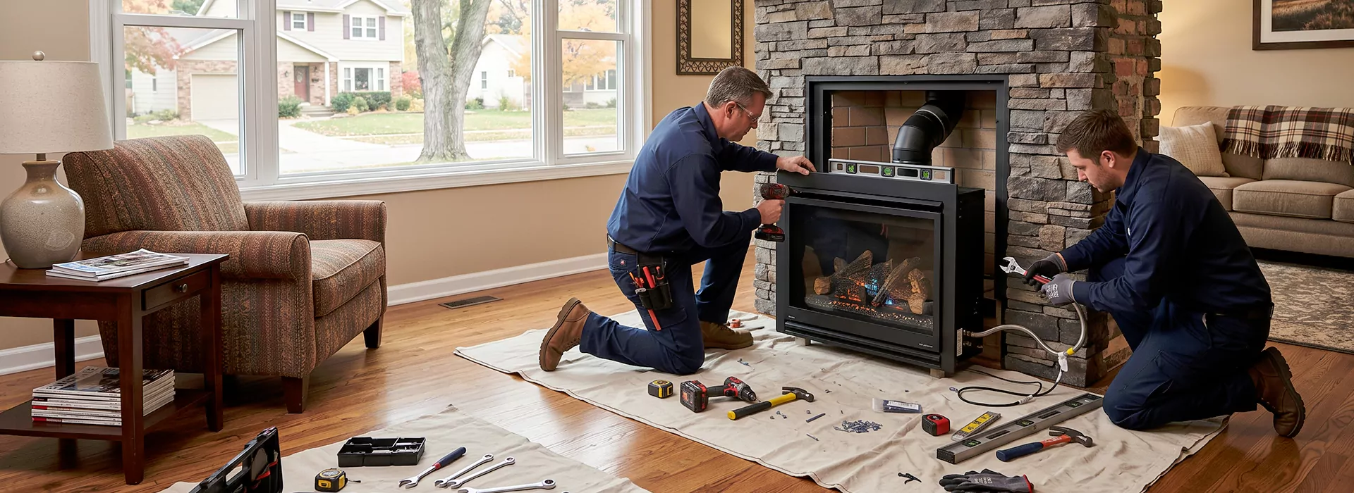 New Fireplace Installation in Bellflower