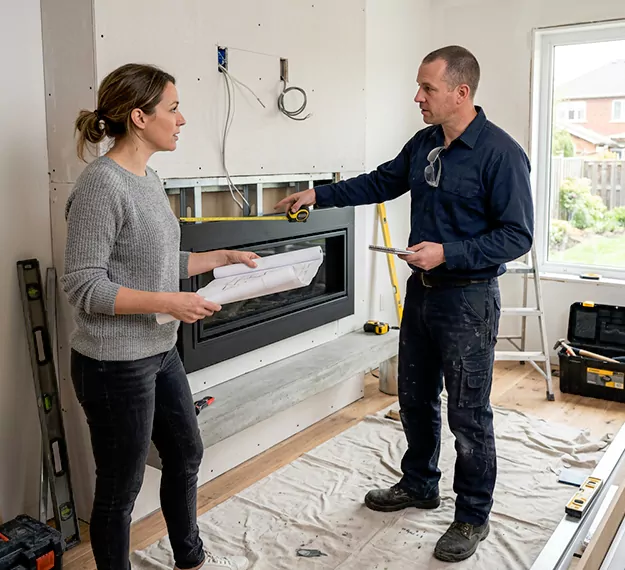 Why Bellflower Homeowners Choose Our Floating Fireplace Installation Team?