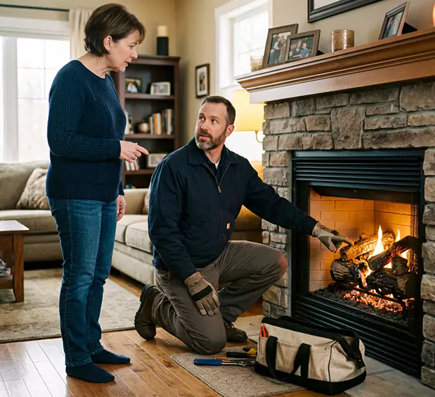 Why Bellflower Homeowners Choose Our Gas Fireplace Logs Team?