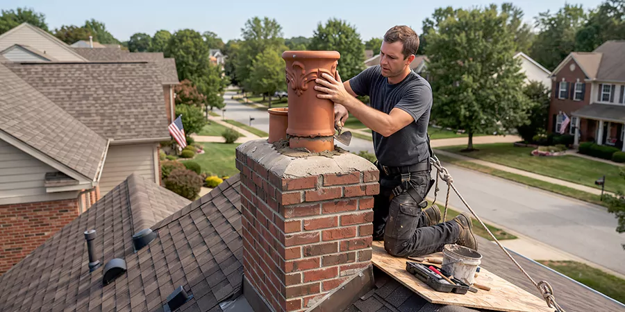 Decorative and Custom Chimney Pot Installation Bellflower