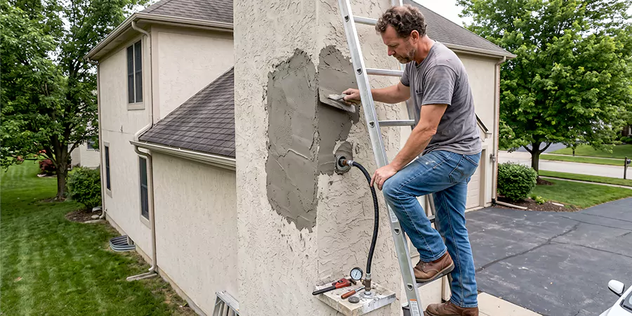 Gas and Stucco Chimney Repair Bellflower