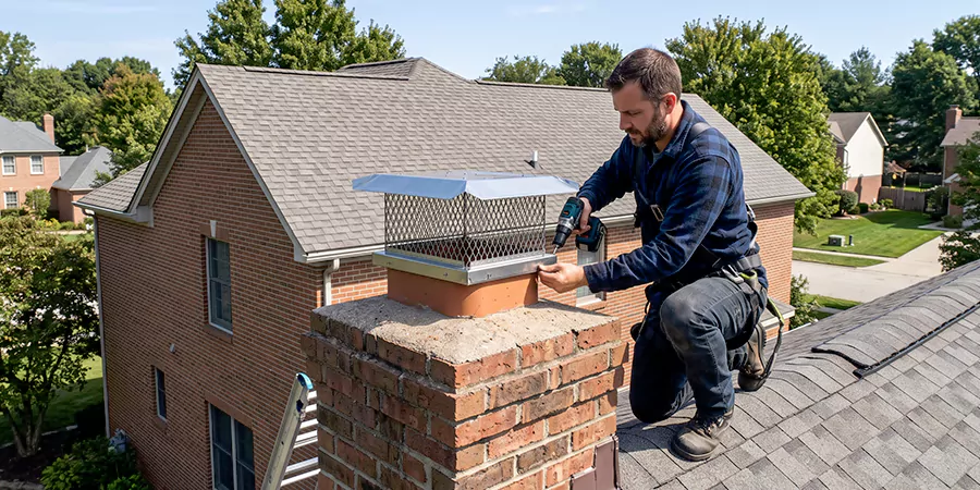Masonry Chimney Spark Arrestor Installation Bellflower