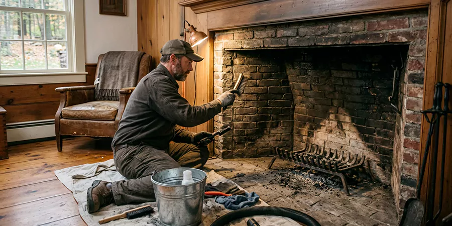 Inglenook and Coal Burning Fireplace Restoration Bellflower