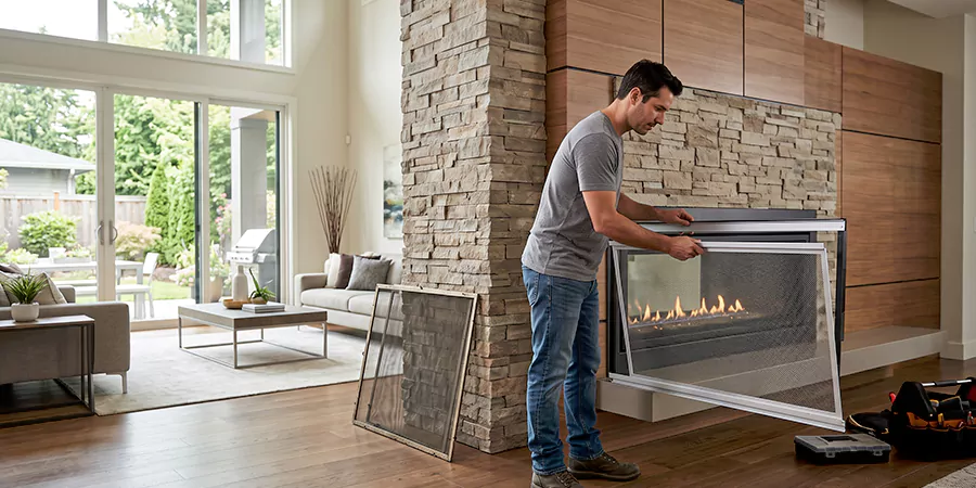 Fireplace Insert Screen Replacement Bellflower