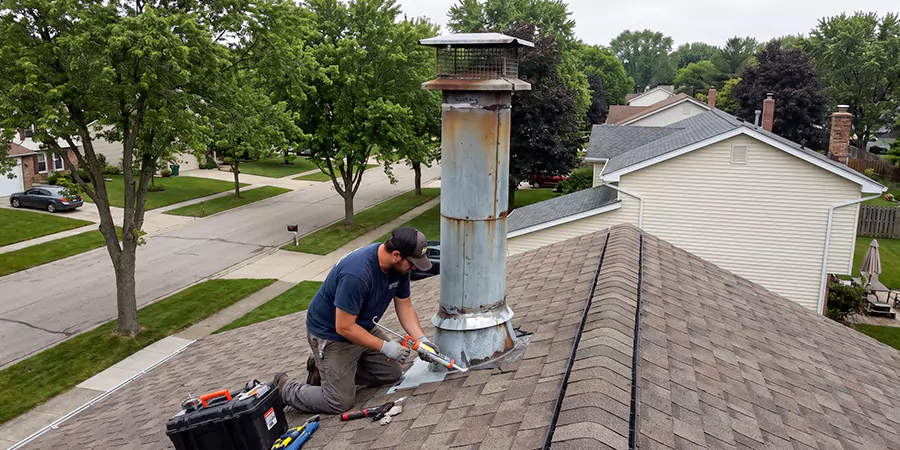 Stone, Stucco, and Metal Chimney Leak Repair Bellflower