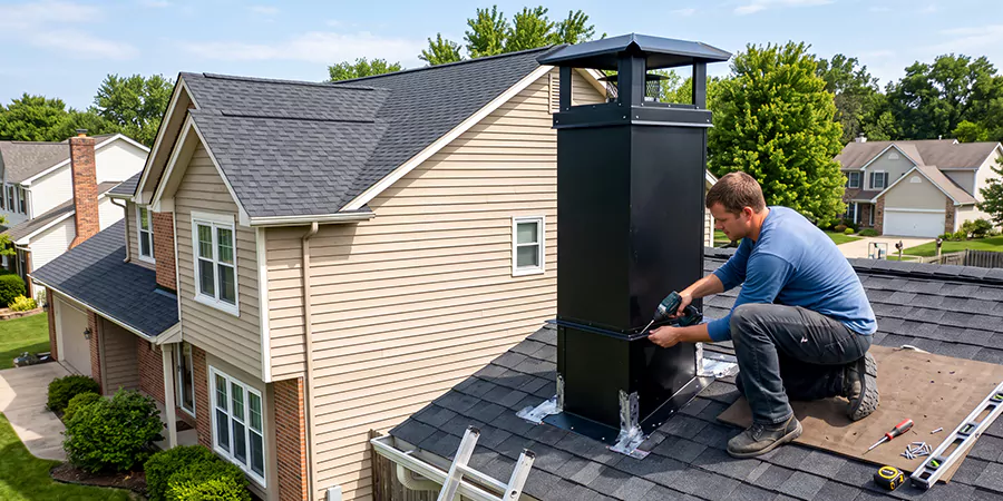 Prefab Chimney Chase Installation Bellflower