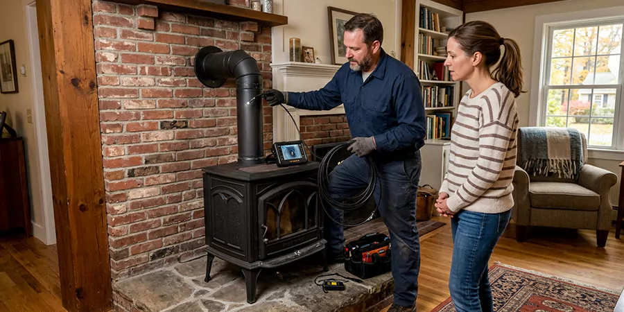 Wood Stove Chimney Inspection Bellflower
