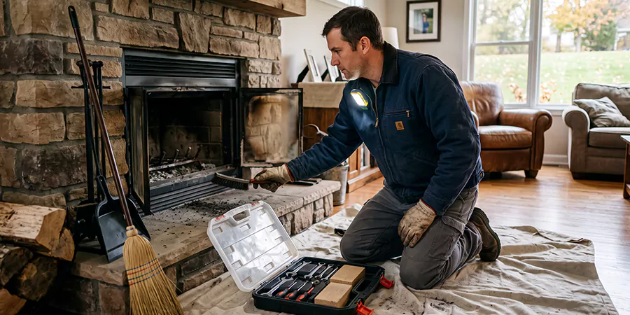 Wood Fireplace Repair in Bellflower